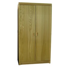 Beachcomber Double Door Wardrobe w/Interior Shelf & Clothes Rod, 30"W, 60"H
