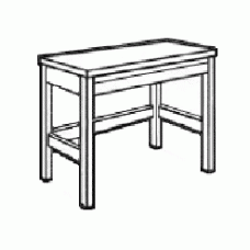 Homestead Open Leg Study Desk w/Pencil Drawer, 45"W