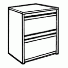 Homestead Nightstand w/2 Equal Size Drawers