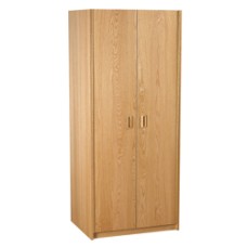 Nittany Double Door Wardrobe w/Interior Shelf & Clothes Rod, 30"W, 60"H