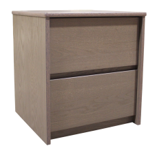 Nittany Nightstand w/2 Equal Size Drawers - Teak Finish