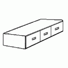 Nittany 3 Drawer Under Bed Unit - Side by Side, 81"W