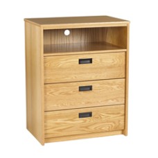 Nittany Media Chest w/3 Drawers & 1 Top Open Compartment, 30"W