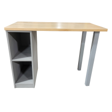 Urban 45" Pedestal Desk with Open Legs & 2 Open Compartments