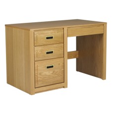 Woodcrest Panel End Pedestal Desk w/2 Boxes Drawers, 1 File Drawer & Pencil Drawer, 45"W