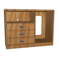 Woodcrest Multi‐Function Cabinet