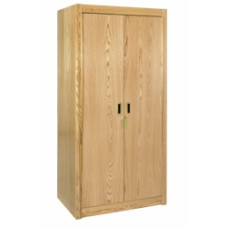 Woodcrest Double Door Wardrobe w/Interior Shelf & Clothes Rod, 30"W, 60"H