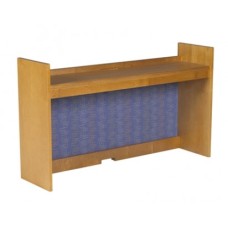 Woodcrest Single Shelf Carrel w/Closed Back, 42"W