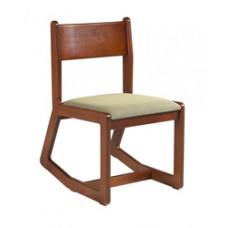 Webster Sedona Unibody Two Position Chair w/Upholstered Seat & Wood Back