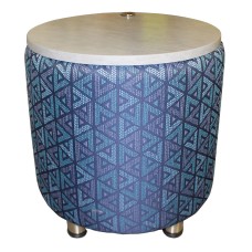 Geo Round End Table