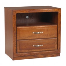 Beachcomber Media Chest w/2 Drawers & 1 Top Open Compartment, 30"W