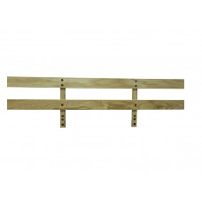 Wood Guard Rail - Double Rail