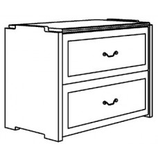Madison 2 Drawer Stackable Chest, 36"W