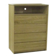 Nittany Media Chest w/4 Drawers & 1 Top Open Compartment, 30"W
