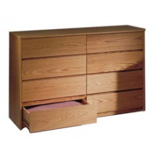 Nittany Dresser, 8 Drawers, 4 Side by Side, 60"W