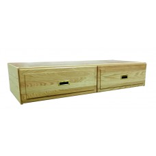 Woodcrest 2 Drawer Under Bed Unit - Side by Side, Extra Heavy Duty, 60"W