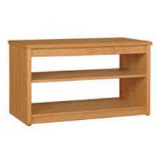 Woodcrest Media Stand w/2 Fixed Shelves, 60"W