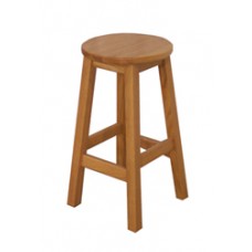 18"H Gus Stool w/Solid Oak Seat