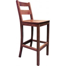 Ladderback Bar Stool w/Wood Seat