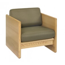 Ship Plank Chair w/Attached Reversible Cushion 